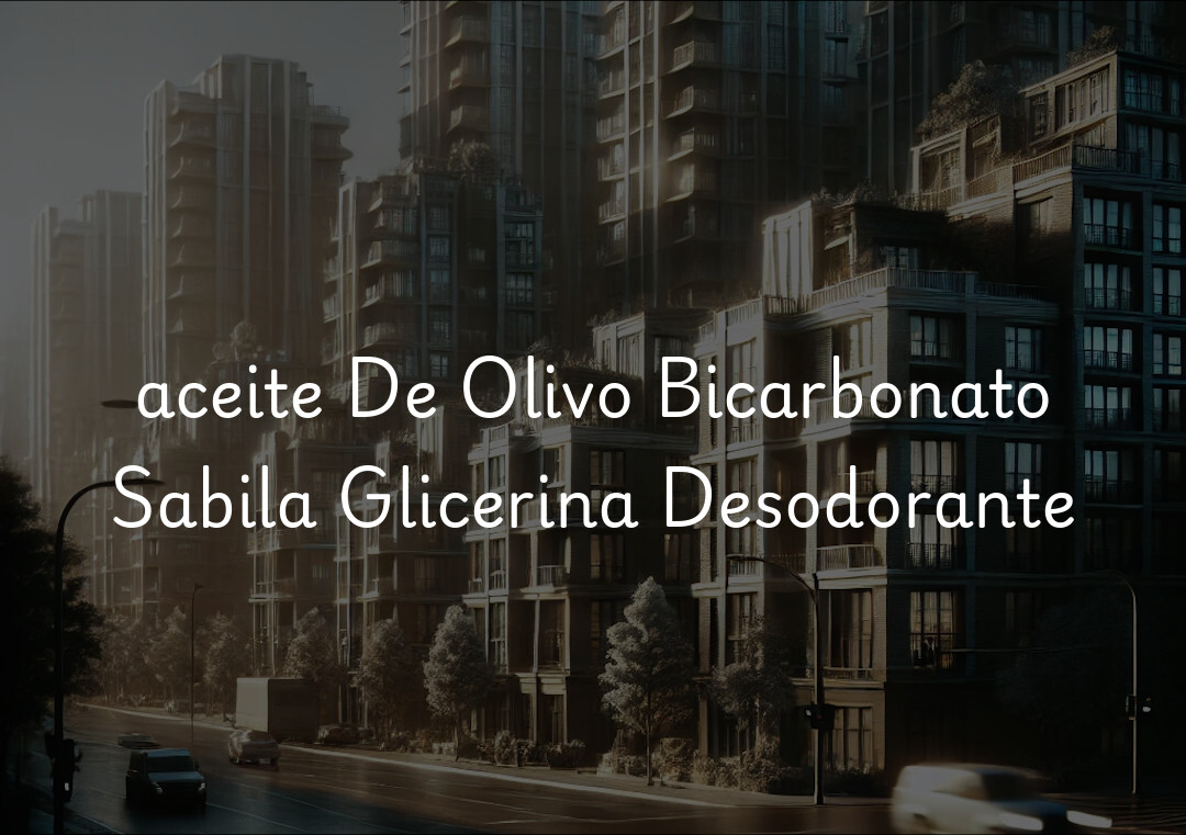 aceite De Olivo Bicarbonato Sabila Glicerina Desodorante