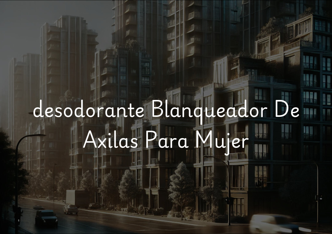 desodorante Blanqueador De Axilas Para Mujer
