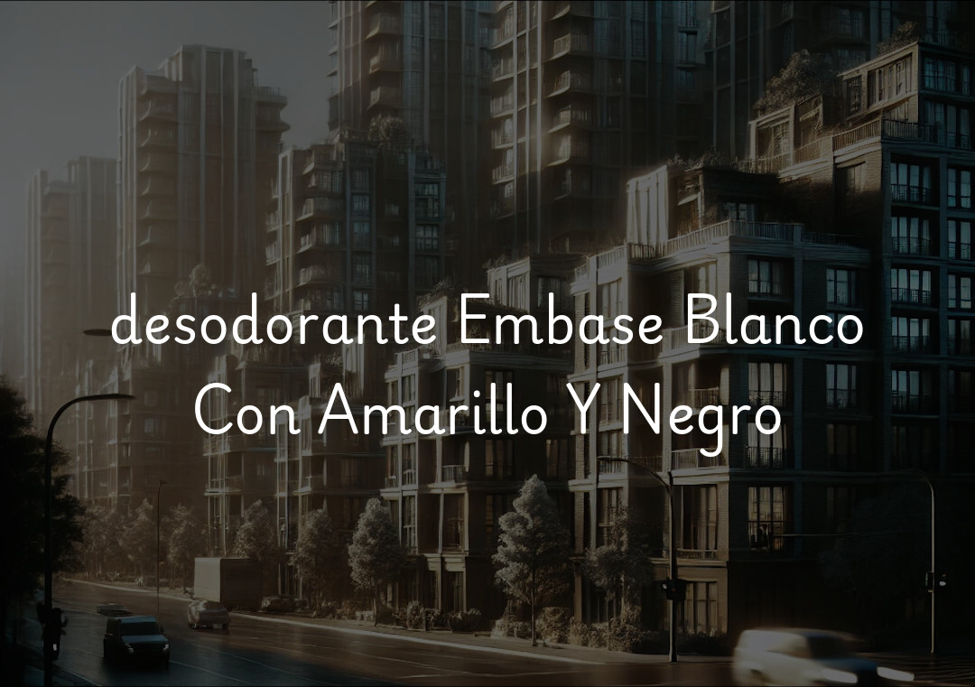 desodorante Embase Blanco Con Amarillo Y Negro