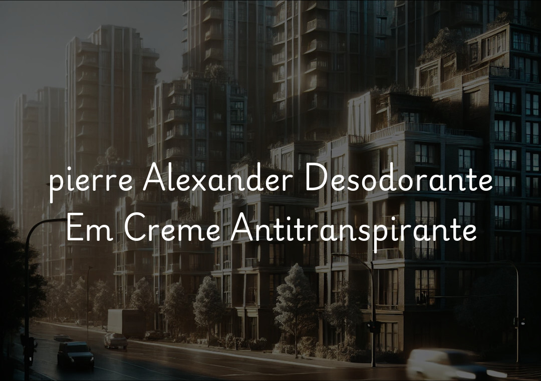 pierre Alexander Desodorante Em Creme Antitranspirante